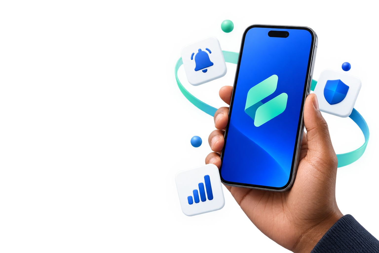 Smartphone with secure digital banking features